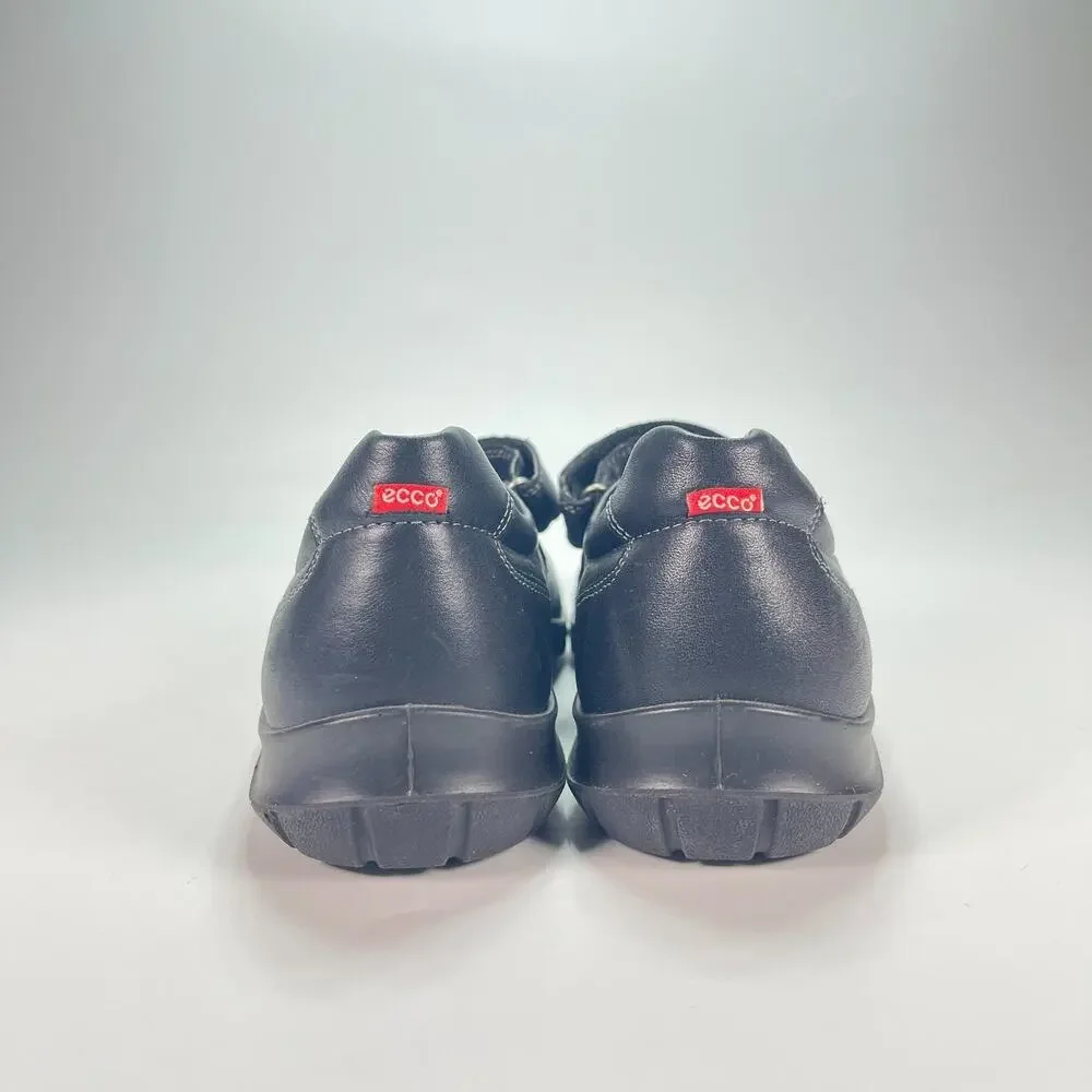ECCO Dash Mary Jane Black Leather Comfort Flats Shoes Women's Size US 8.5 EU 39 - Picture 5 of 11